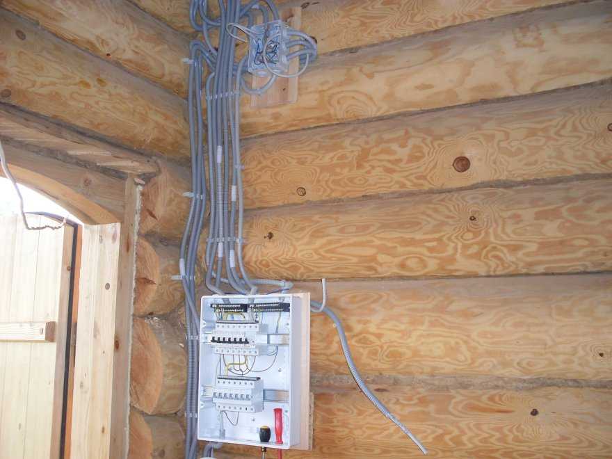 Схема электропроводки в деревянном доме