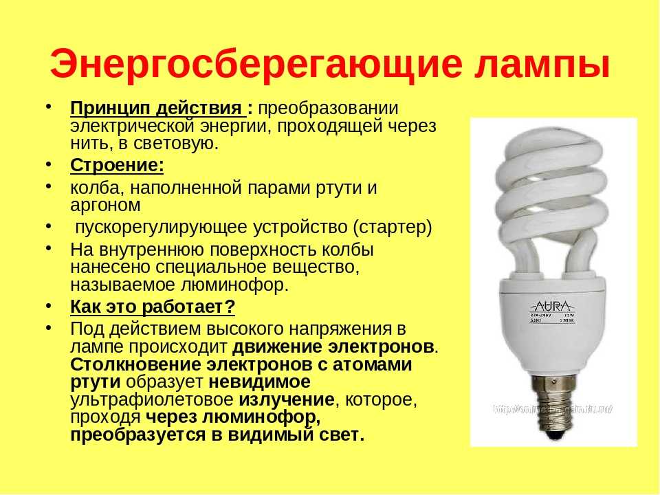Лампа дневного света: разновидности + области применения