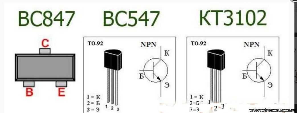 Bc547 транзистор: характеристики (параметры), цоколевка, отечественный аналог