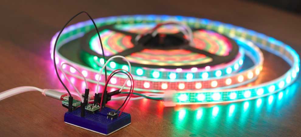 Адресная светодиодная лента и arduino: управление лентой и подключение, эффекты и прошивка, проверка ленты