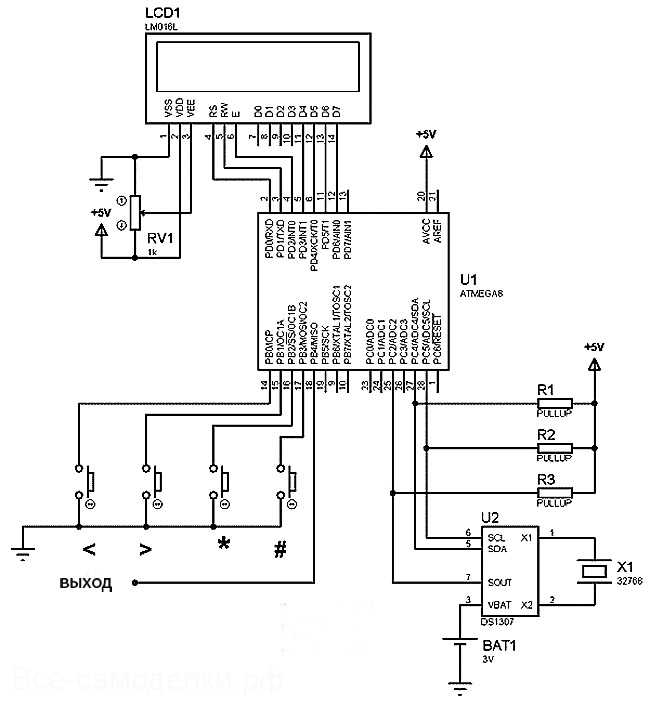 Многопрограммный таймер на микроконтроллере pic16f628a. простой таймер для кухни на pic16f628a. схема таймера — индикаторы с общим анодом