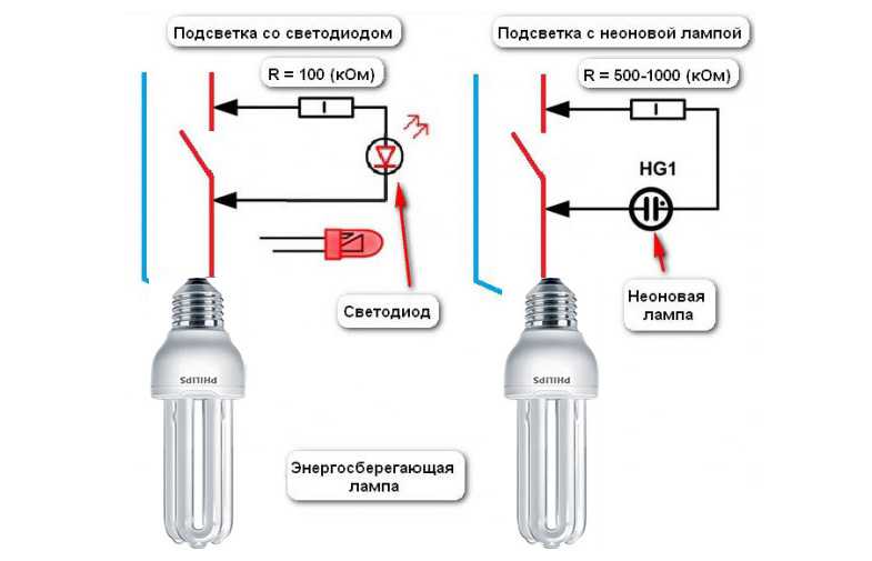 Почему подсветка в выключателе света работает через раз? - электрик