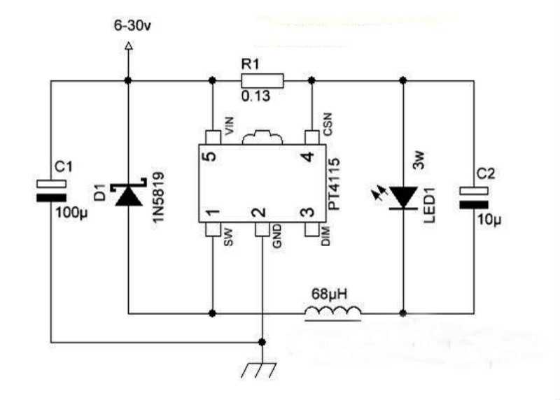 Схема драйвера для светодиодов 220. схемы драйверов led