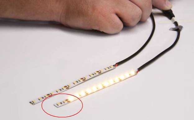 Можно ли резать светодиодную ленту и как это сделать?