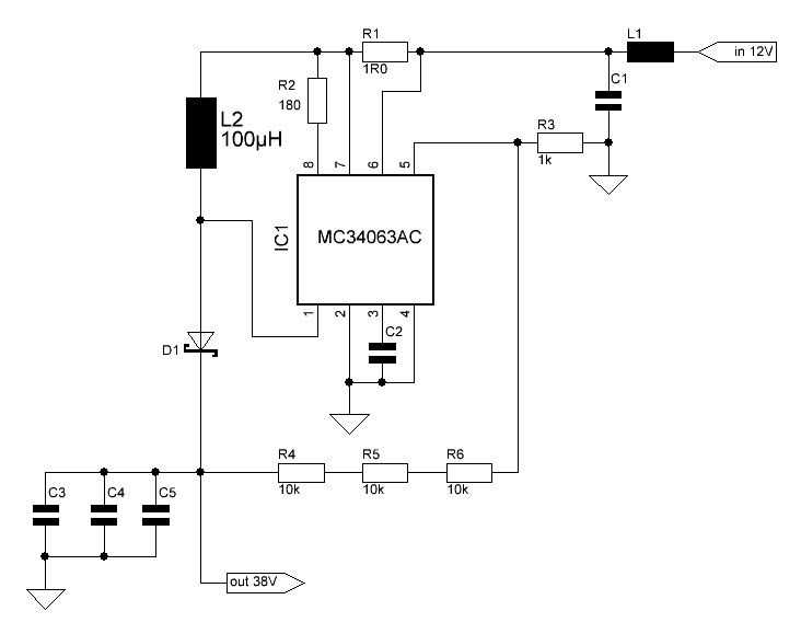 Ex34063 схема зарядного устройства – mc34063.