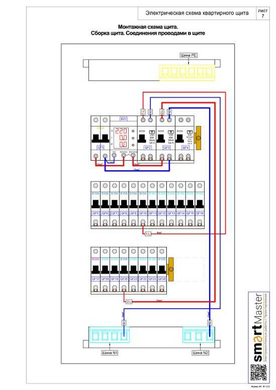 Схема подключения автоматов в квартире после счетчика