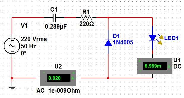 Как сделать индикатор напряжения на светодиодах для сети 220в, простая схема индикатора напряжения в сети