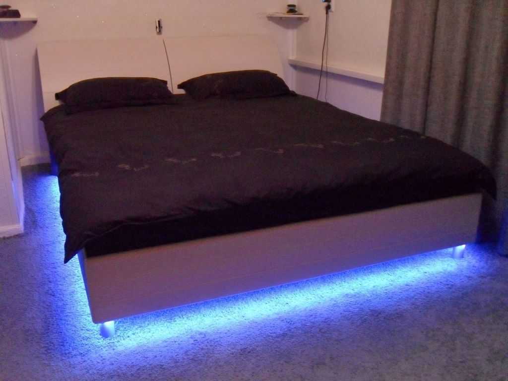 Задумываетесь о кровати с подсветкой Ее легко можно сделать своими руками с помощью светодиодной ленты Как Мы подробно расскажем об этом