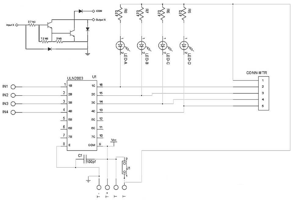 Схема управления шагового двигатель от принтера