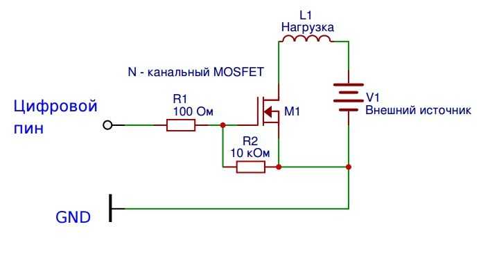 Управление двигателя постоянного тока с помощью транзистора и arduino
