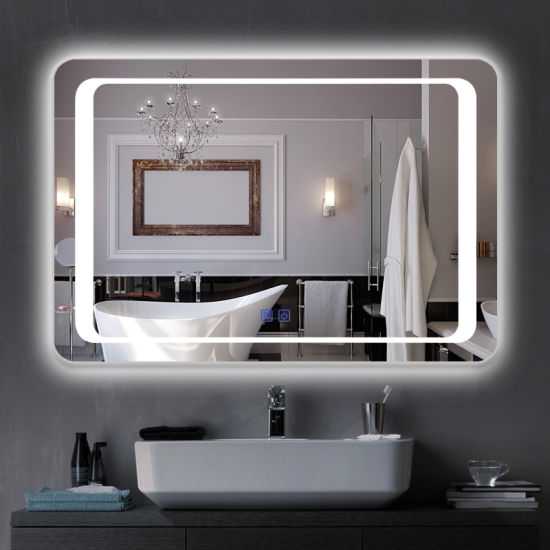 Зеркало с подсветкой в ванную комнату: как выбрать, дизайн идеи (+ фото)