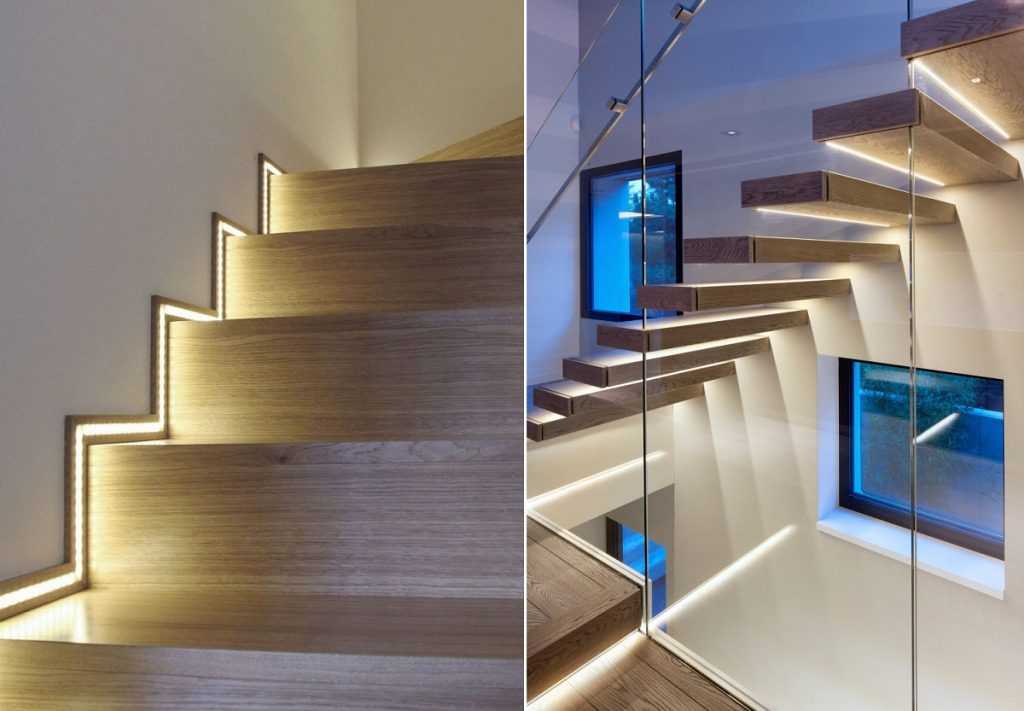 Освещение лестницы в доме: подбираем варианты