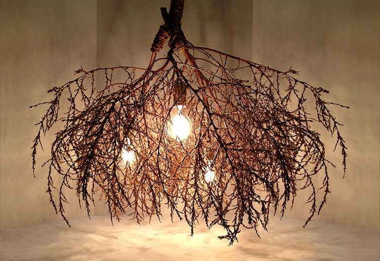 Дизайнерские люстры под старину: из металла, из бруса, из дерева