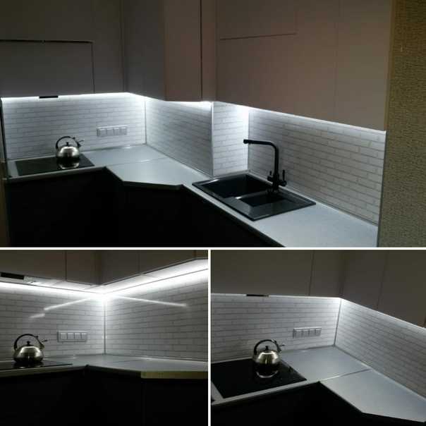 Светодиодная подсветка для кухни под шкафы: как сделать своими руками
