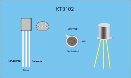 Схема емкостного датчика на трех транзисторах кт3102
