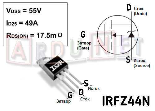 Моп-транзистор irfz44n