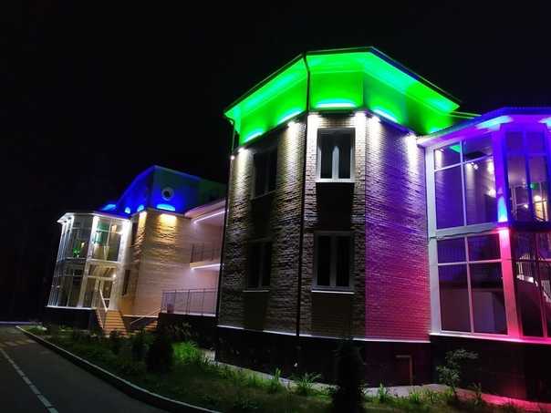 Архитектурное освещение фасадов зданий: виды, требования и правила установки