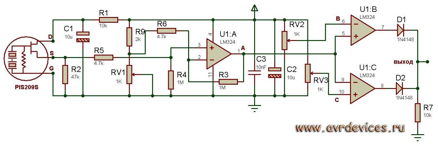 Инфракрасные детекторы на основе пироэлектрического датчика достаточно часто применяются в разнообразных сигнализациях, где они выполняют такую функцию
