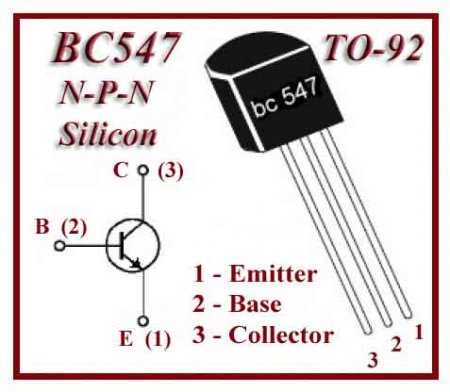 Bc547c
 - параметры, поиск аналогов, даташиты транзистора - справочник транзисторов