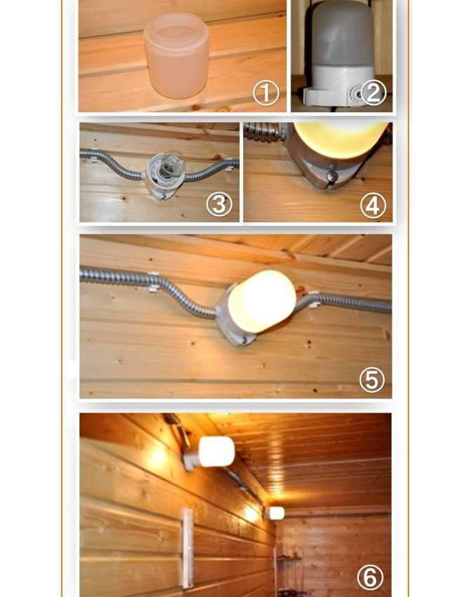 Освещение в парилке бани: 12 вольт, светодиодами, выбор корпуса и ламп