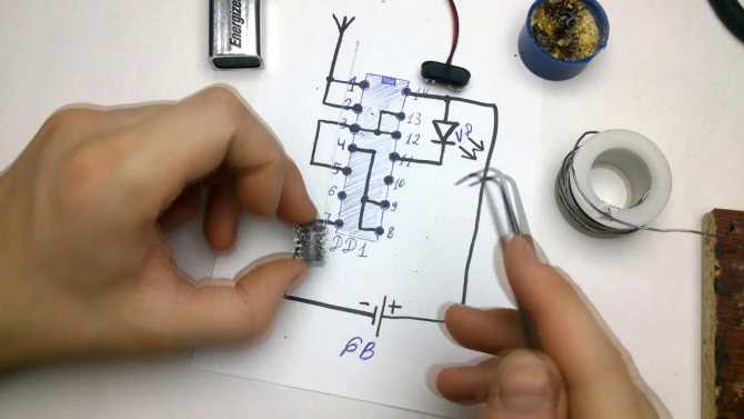 Детектор скрытой проводки своими руками: схема