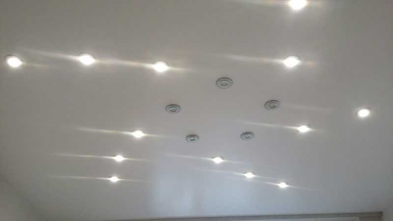 Как расположить светильники на потолке