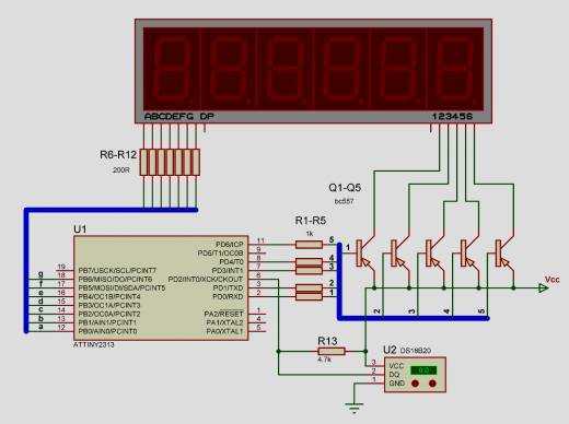 Ардуино термометр ds18b20: схемы соединения, код проекта