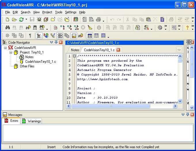1.2.1 обзор программы codevisionavr. проектирование бегущей строки на микроконтроллере с использованием программного симулятора - курсовая работа
