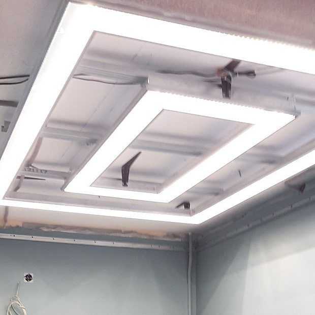 Светильники для гипсокартонных потолков — точечные, встраиваемые потолочные лампы в потолок из гипсокартона, люстры